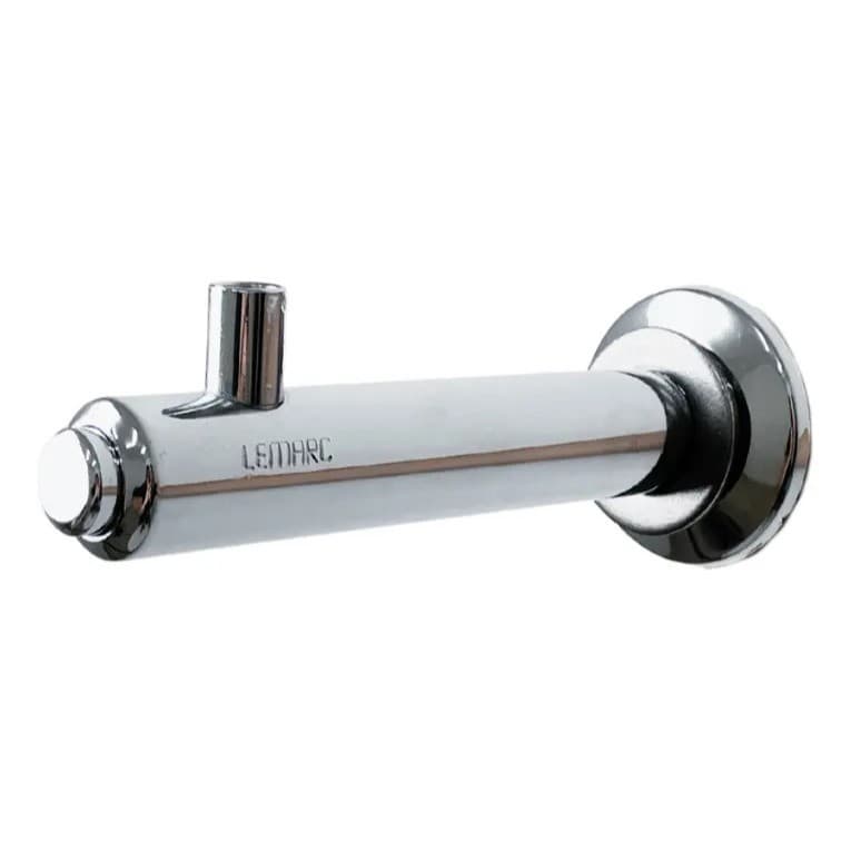 Jato Válvula Para Bebedouro Escolar Industrial Metal Cromado Lemarch Longa 13cm