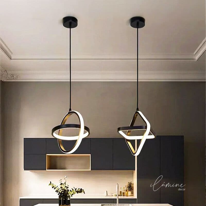 Luminária Pendente de Teto Intersecção de Led