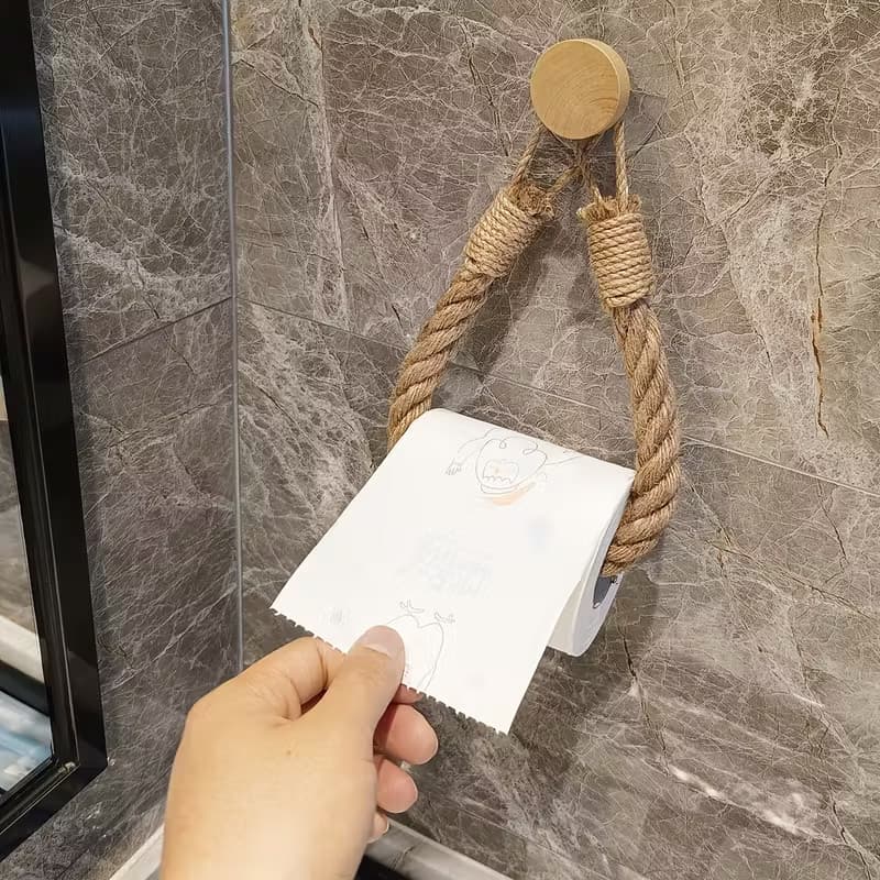 Suporte Papel Higiênico e Toalha Rustico Vendido(s) - Variação: