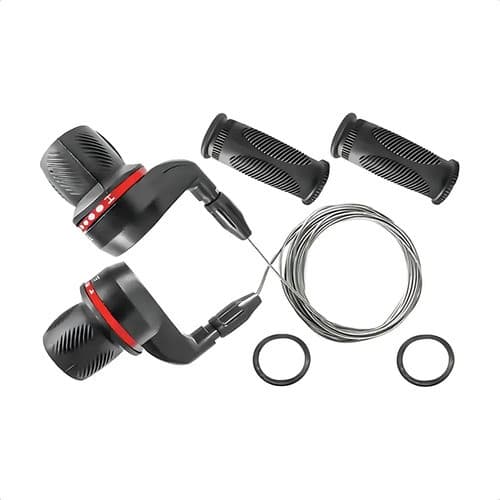 Passador De Câmbio Grip Shift 18v Com Manopla O2 Bike Shop Bicicleta