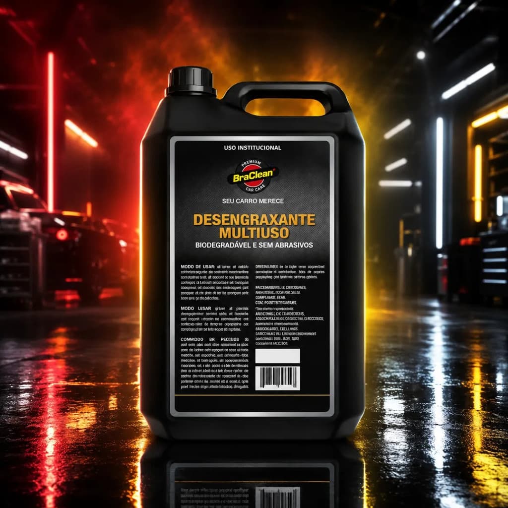 Shampoo BraClean Galão 5L Lavagem Automotiva Frota Oficina E Uso Veicular Conservação Auto