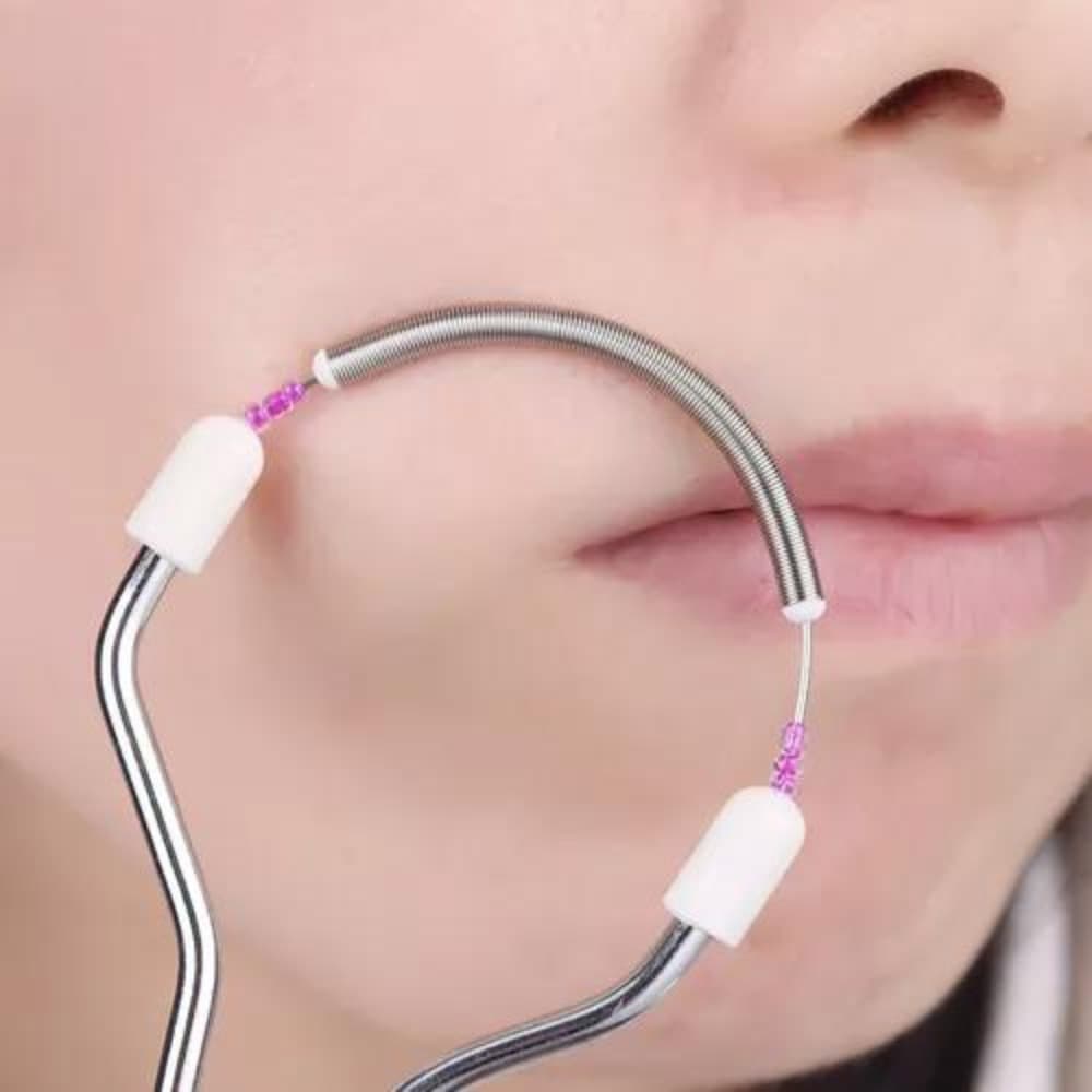 Removedor de Pelos Facial Mola Depilador Sem Dor Rosto Buço Remove Pela Raiz Sem Irritação Feminino Portátil