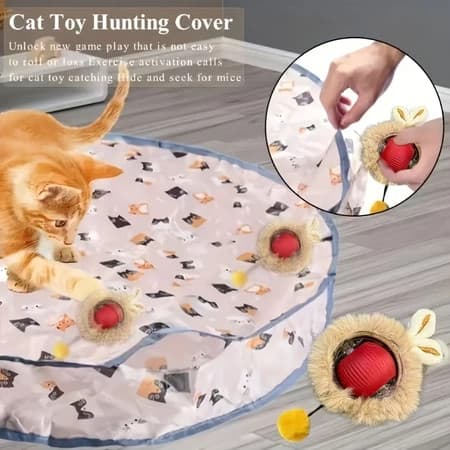 Brinquedo de bola interativo recarregável para gatos - Carregamento automático USB, sensor de movimento Vendido(s)