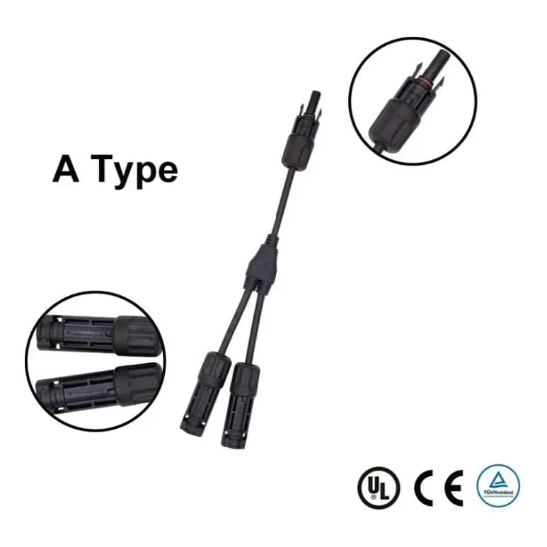 Kit 30 Conectores MC4 Y 2x1 Para Painel Solar 30A