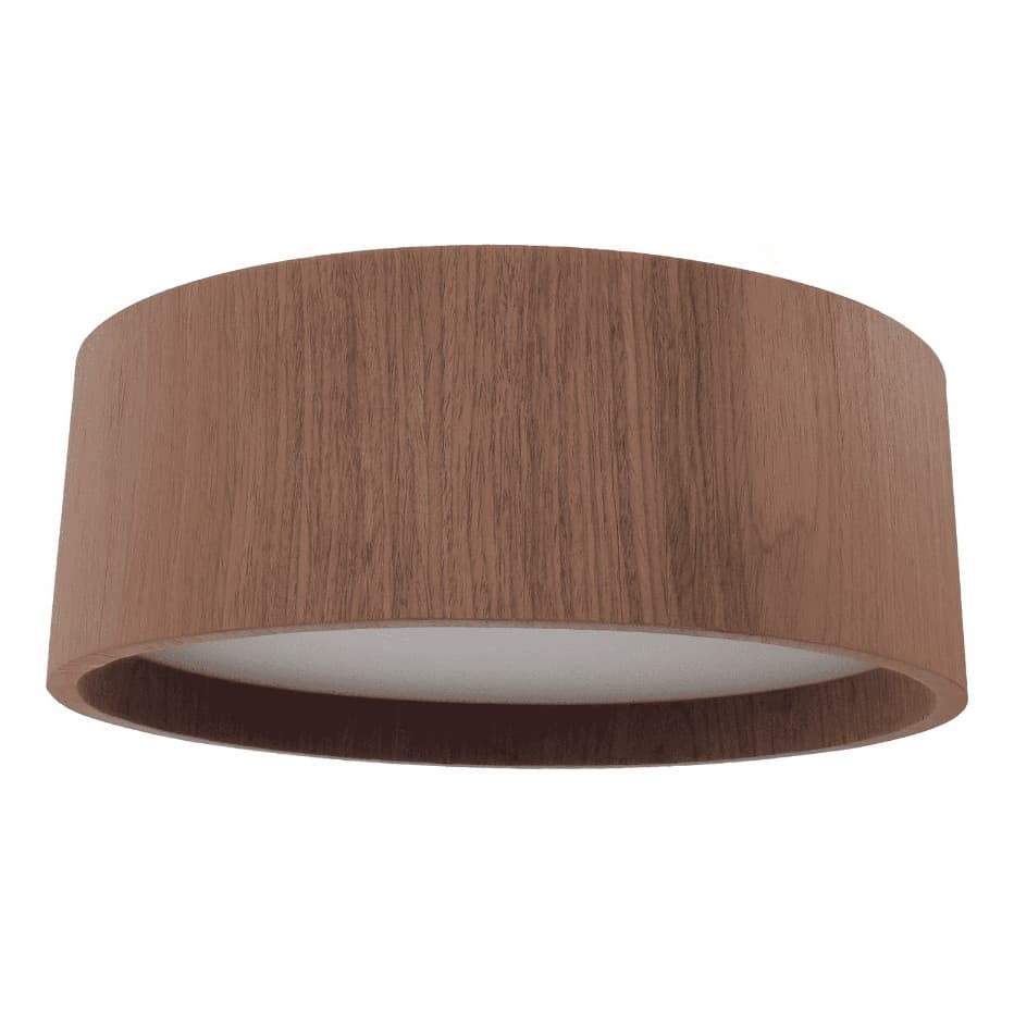 Plafon Redondo 60cm Luminária Sobrepor Madeira Moderna 5 Soquete E27 Sala Quarto Cozinha Corredor