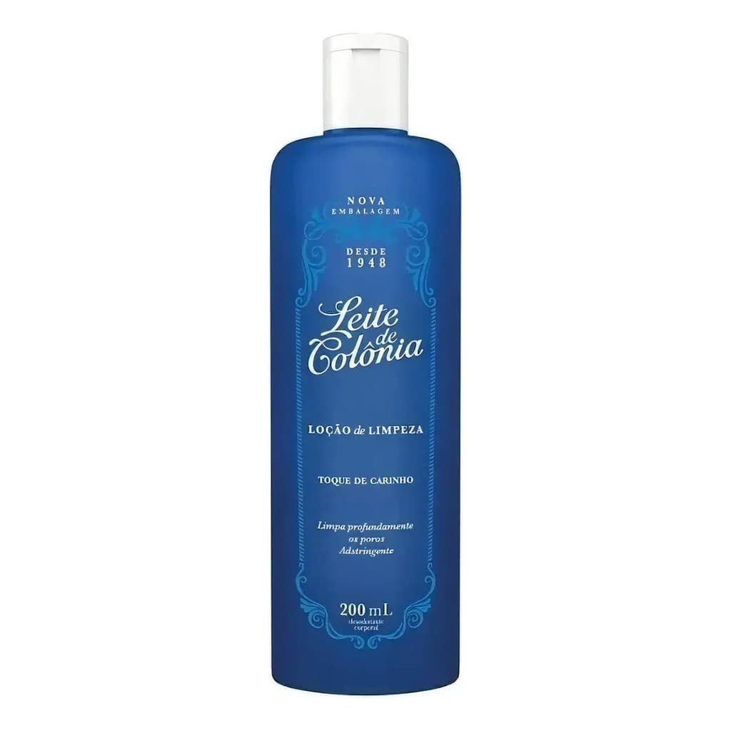 Leite de Colônia Toque de Carinho Azul 200ml Higiene da Pele