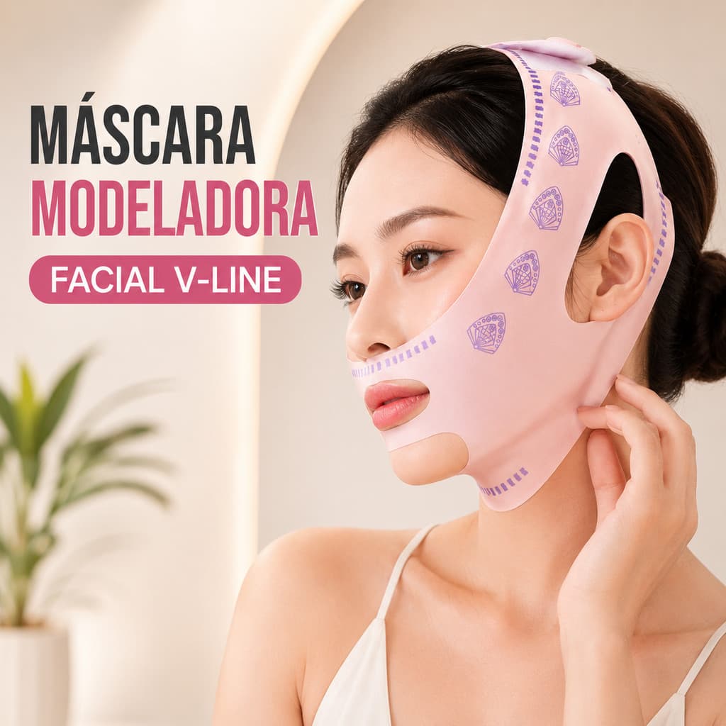 Cinta Facial Cirúrgica Modeladora Afinador De Rosto V Line Anti Papada Faixa Lifting Facial