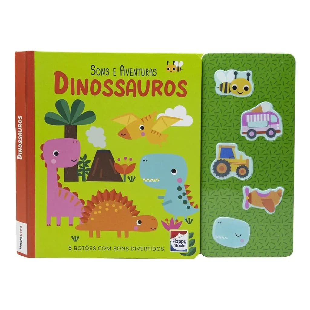 LIVRO SONS E AVENTURAS: DINOSSAUROS INFANTIL