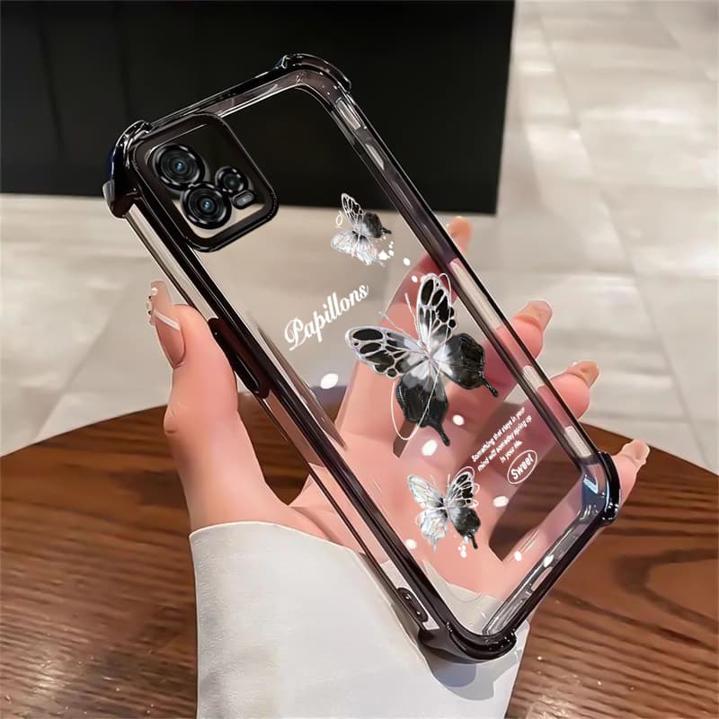 Capa Para Motorola Moto G72 Capa Transparente silicone Case Protetora Capas