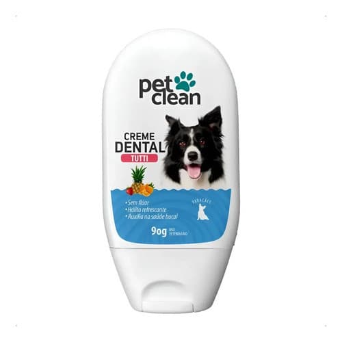 Pet Clean Pasta Dente 90g Sabor Tutti-frutti Para Cães Gatos