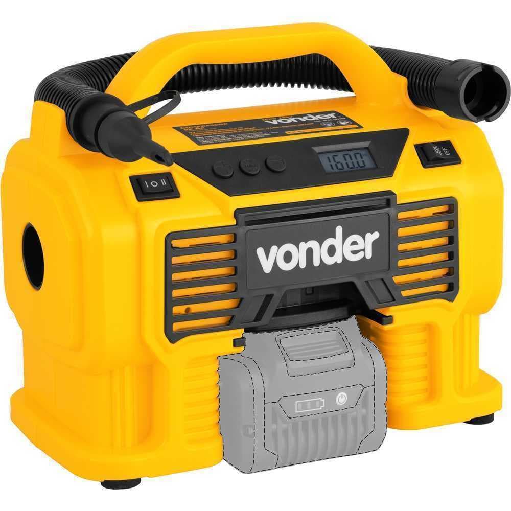 COMPRESSOR A BATERIA INTERCAMBIÁVEL SEM BATERIA  VONDER