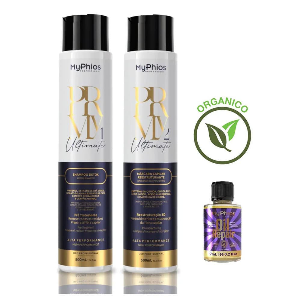 Myphios Ultimate Prmy - Shampoo Detox E Máscara 2x500ml