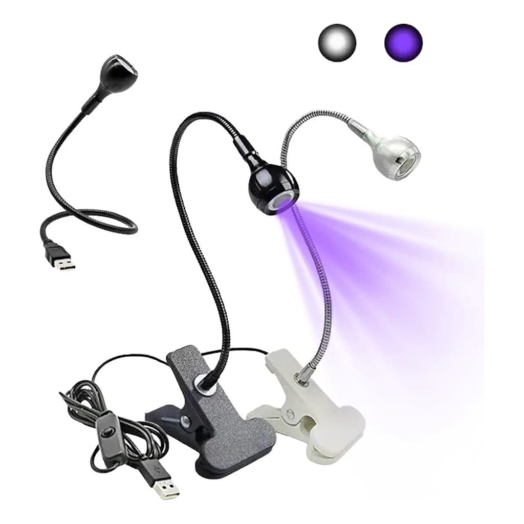 Mini Cabine LED UV Secador 18W Prata Portátil para Unhas Gel e Postiças