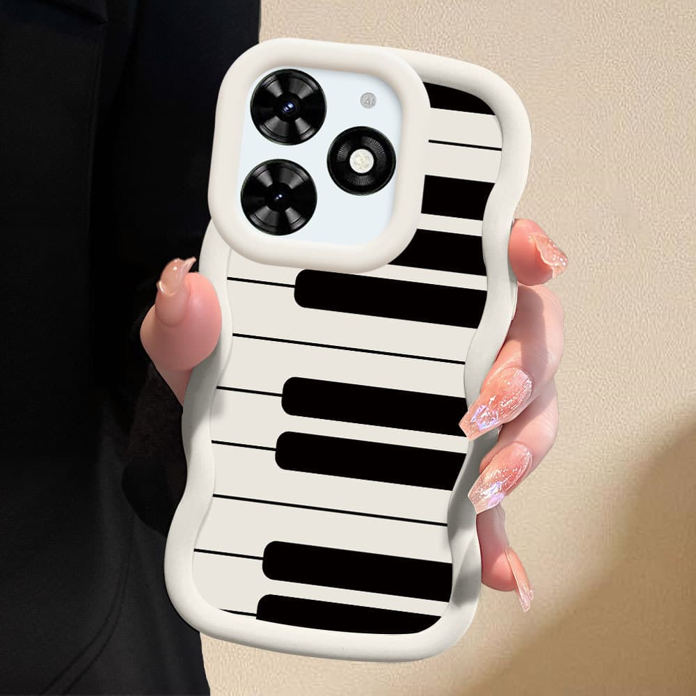 Capa Piano Para Infinix Smart 8 Pro HD Plus Hot 40i Capinha Case Personalidade Silicone Macia Case MKL 0727