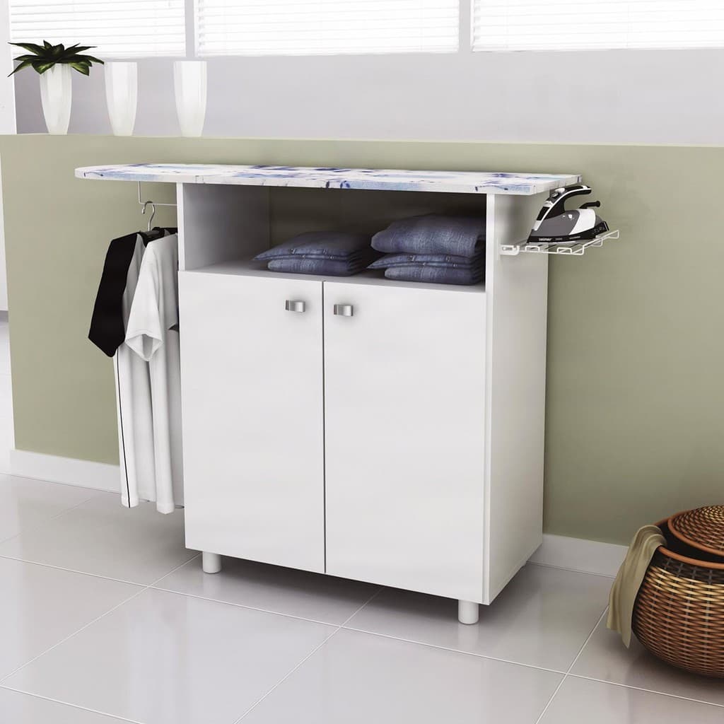 Balcão com Tábua de Passar 2 Portas 1 Nicho 120cm