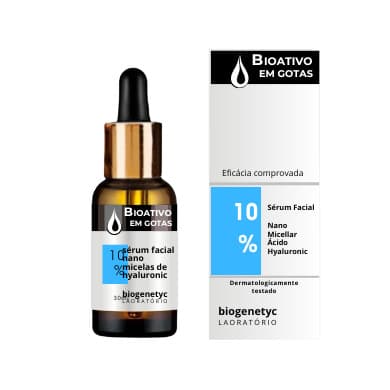 Sérum Facial Nano Micellar Hyaluronic 10% Ácido Hialurônico Para Hidratação Da Pele
