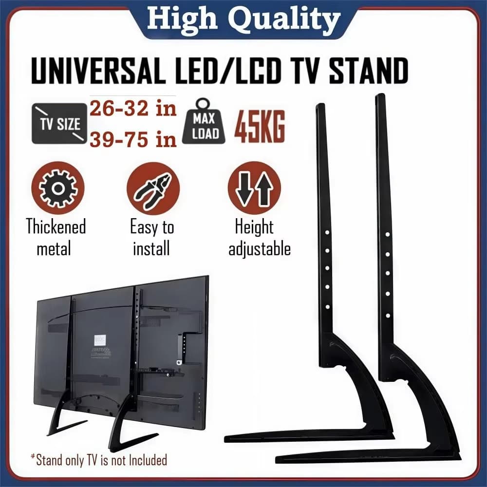 Suporte De Mesa Para Tv/monitor De 26-32" 39 -75'' Mesa Universal Base Pé Alta qualidade com cupom - 26 - 32"