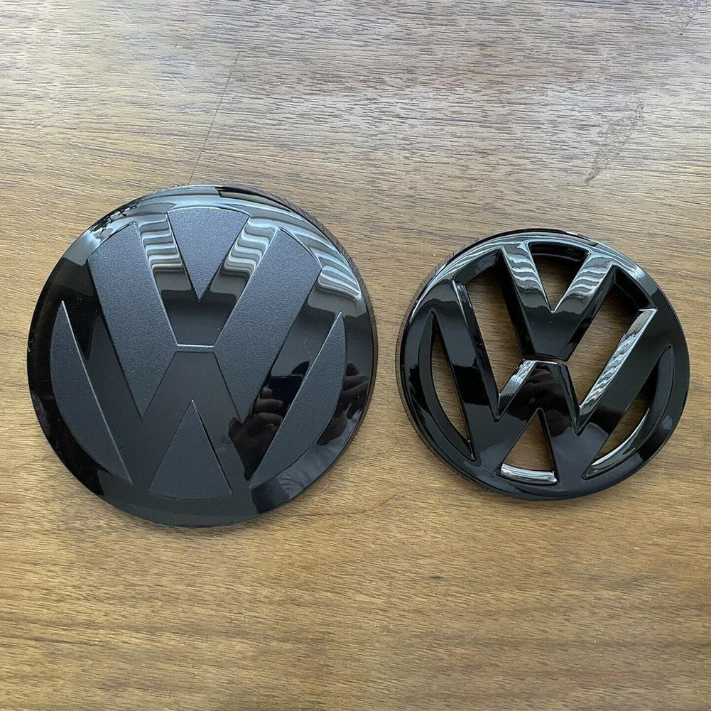 [BR] Para GOLF BLACK Emblema MK7.5 Dianteiro E Traseiro 2017-2020