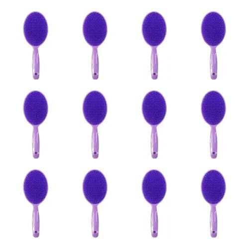 Kit 12 Unidades Rio Comerce Escova Raquete Oval Sortida