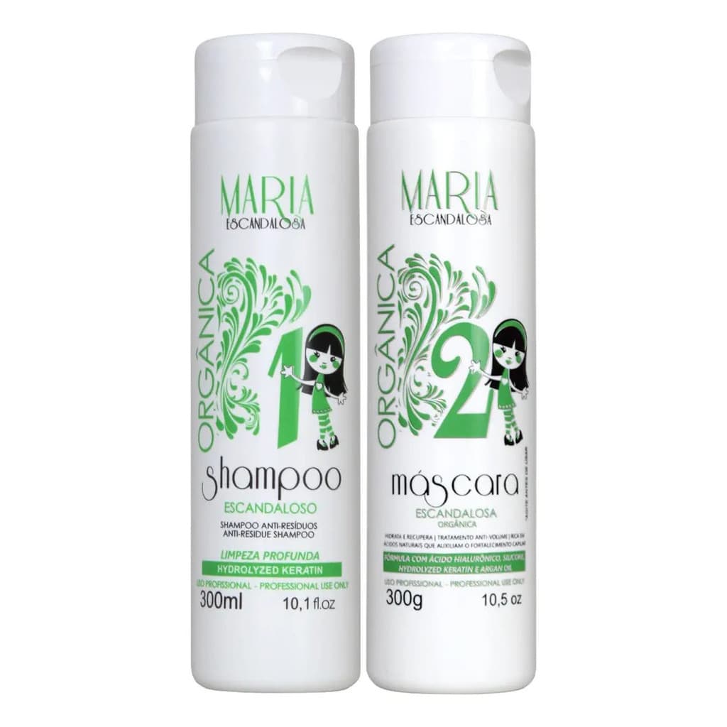 Maria Escandalosa Kit Redutora Orgânica Sem Formol 2x300ml