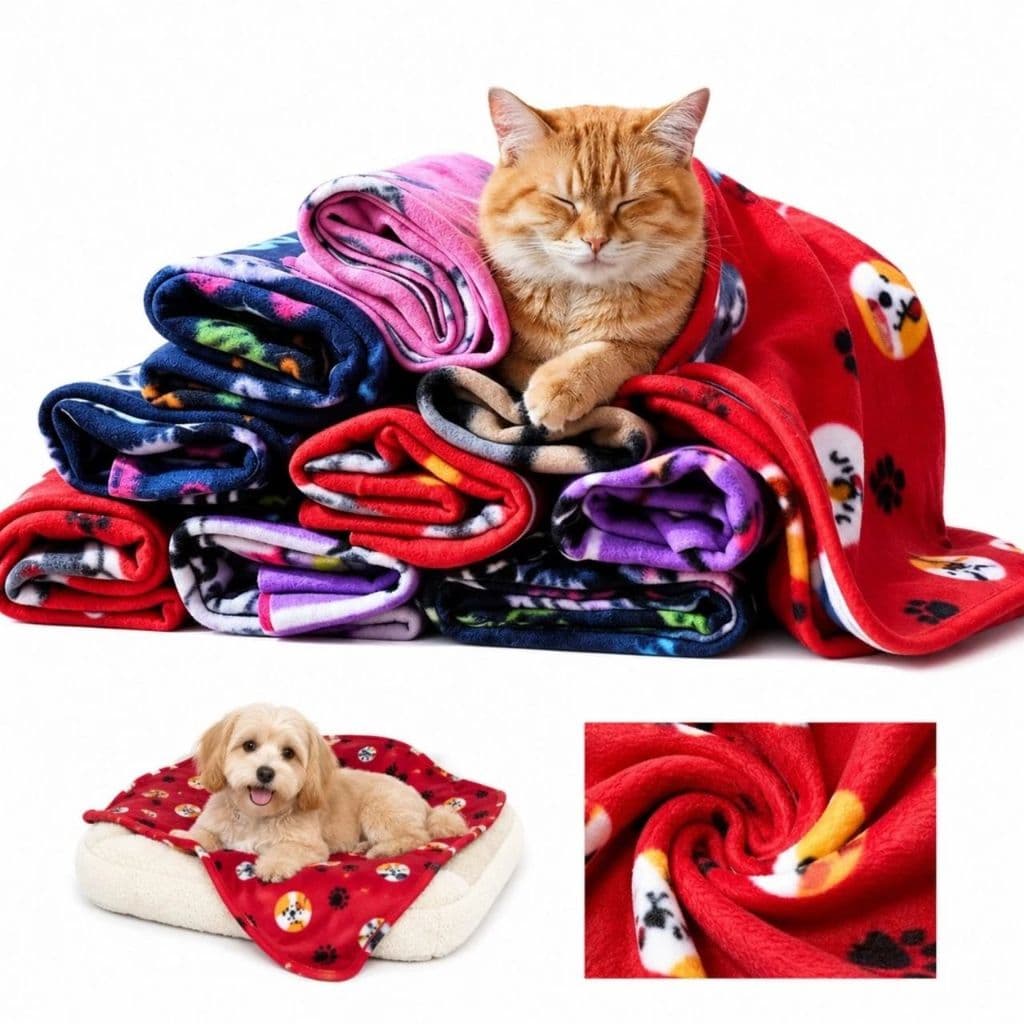 Pacote 20 Cobertores Pet Soft Mantinha Macio e Quentinho Cães e Gatos