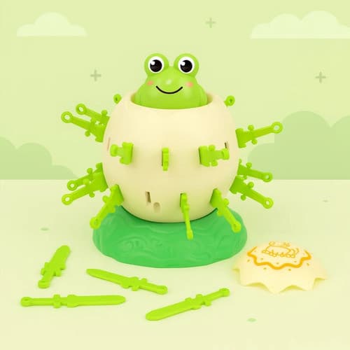 Jogo de Tabuleiro Infantil Pula Surpresa Racha Ovo