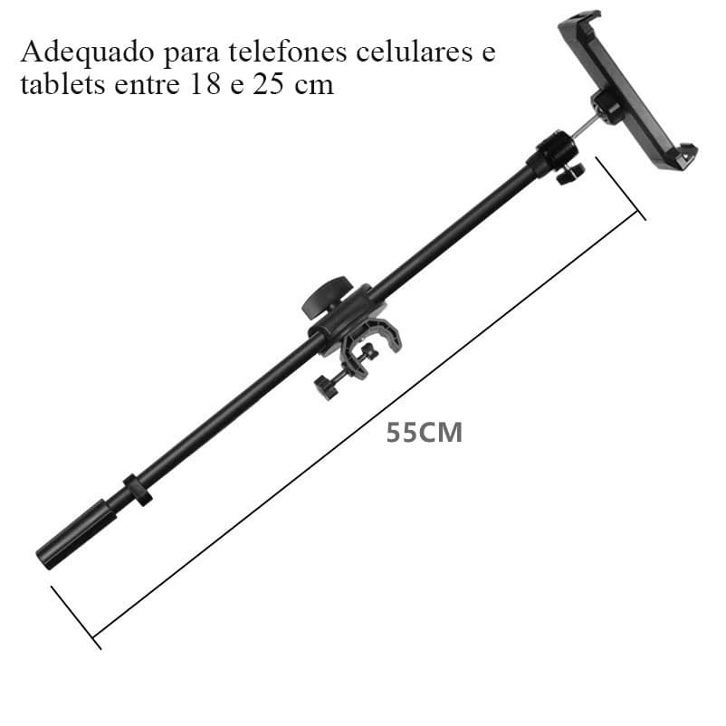 55cm suporte de telefone suporte de extensão projetado 3/8 rosca barra transversal Avaliação da loja - Variação: