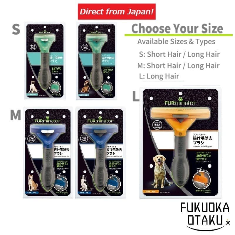 Pet Supplies Dog FURminator Escova de Limpeza para Cães Removedor de Pelos e Subpelos【Direto do Japão】