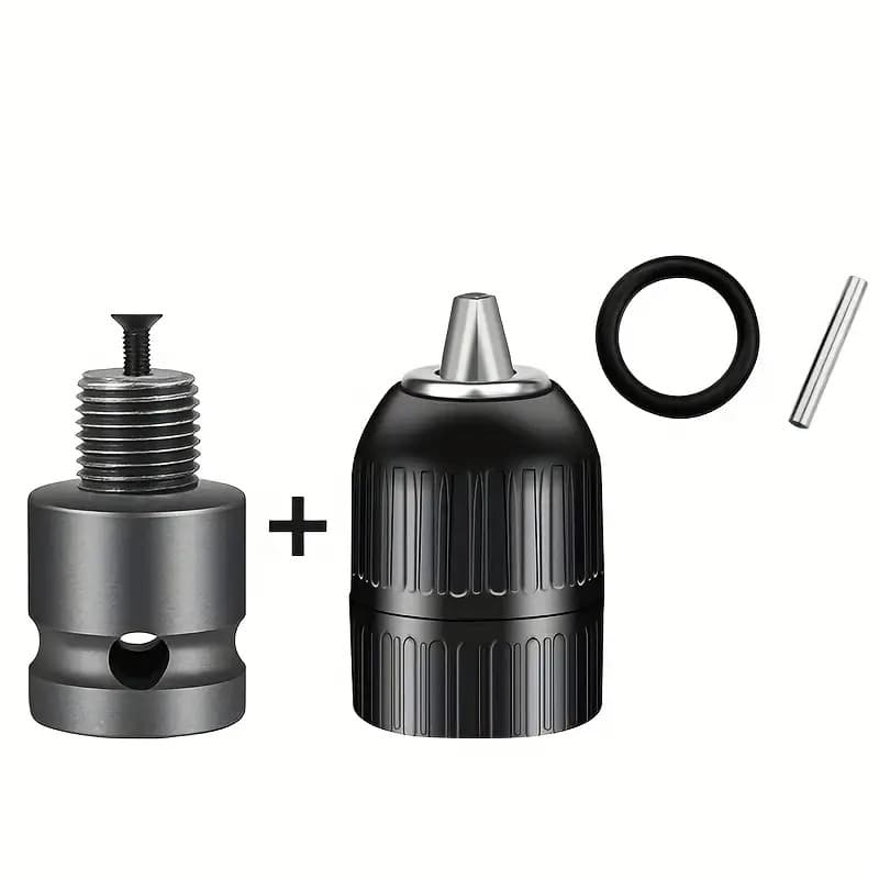 Kit Mandril Chave 1/2 Rosca 1,5-13mm + Adaptador De Impacto Vendido(s) - Variação: