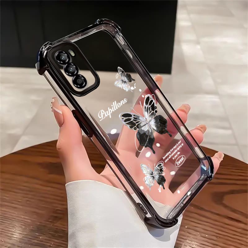Capa Para Motorola Moto G52 G82 G71s Capa Transparente silicone Case Protetora Capas