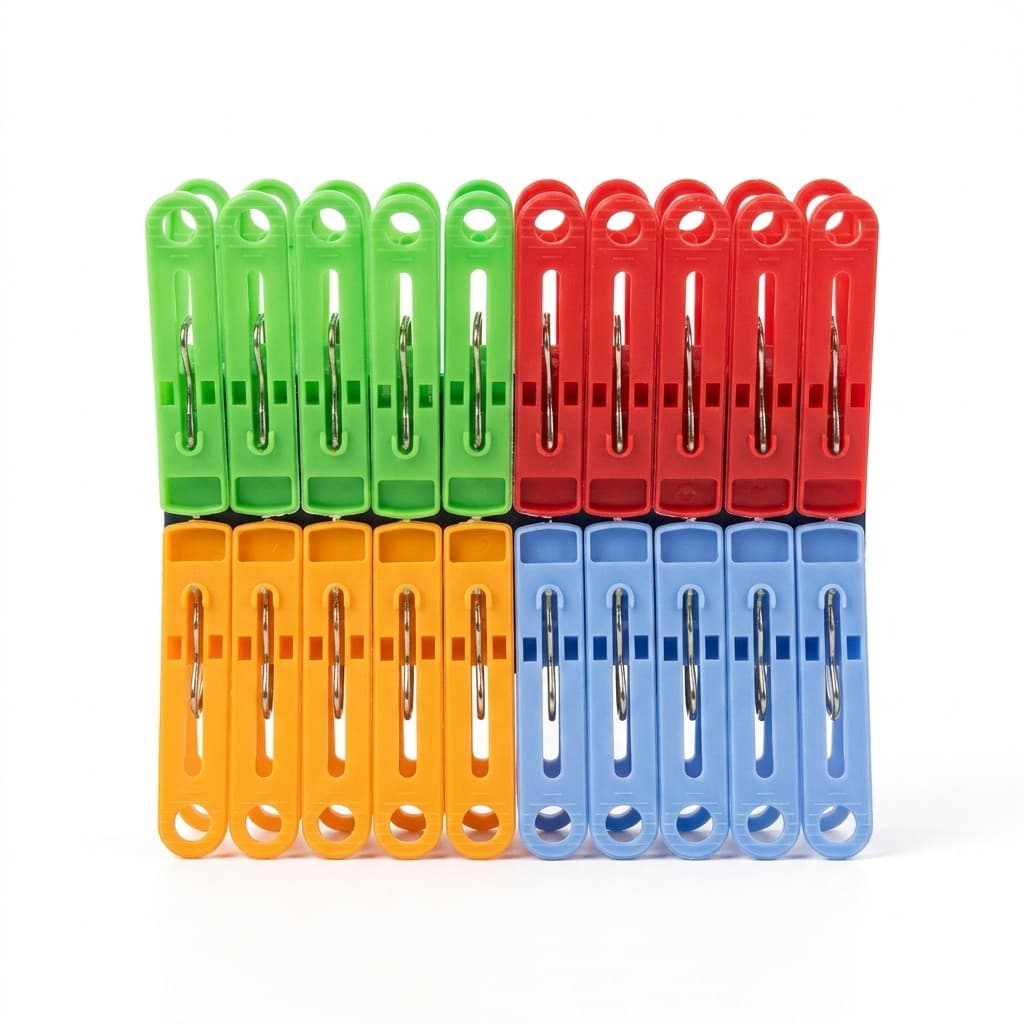 Pregador Roupa Varal Clips para Roupas c 20 unidades Pregador Varal