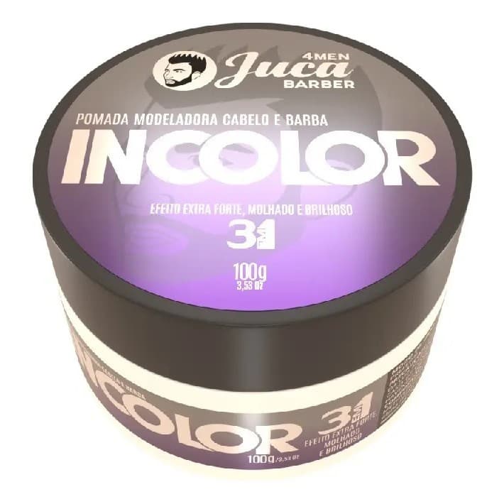 Cera Modeladora Capilar 3em1 Incolor 100g Juca 4men Barber