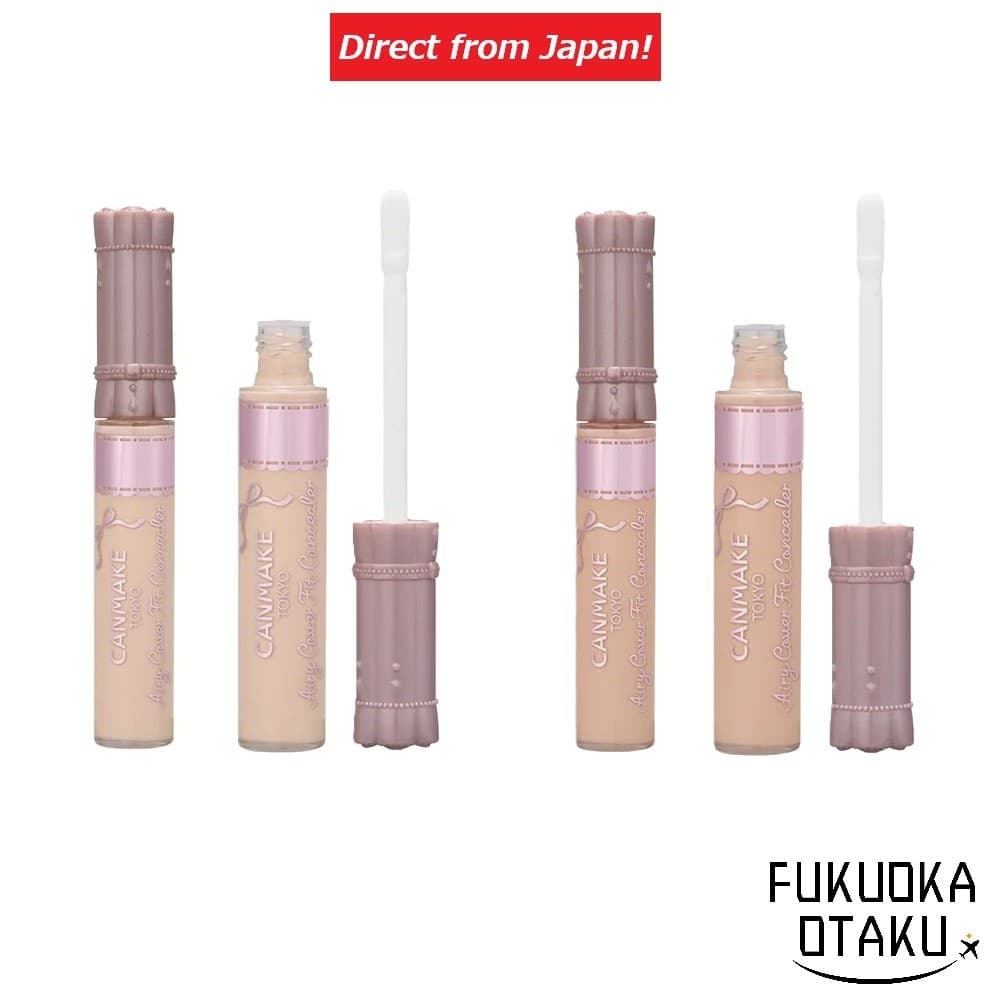 CANMAKE Airy Cover Fit Concealer Corretivo Alta Cobertura Proteção UV Japão【Direto do Japão】