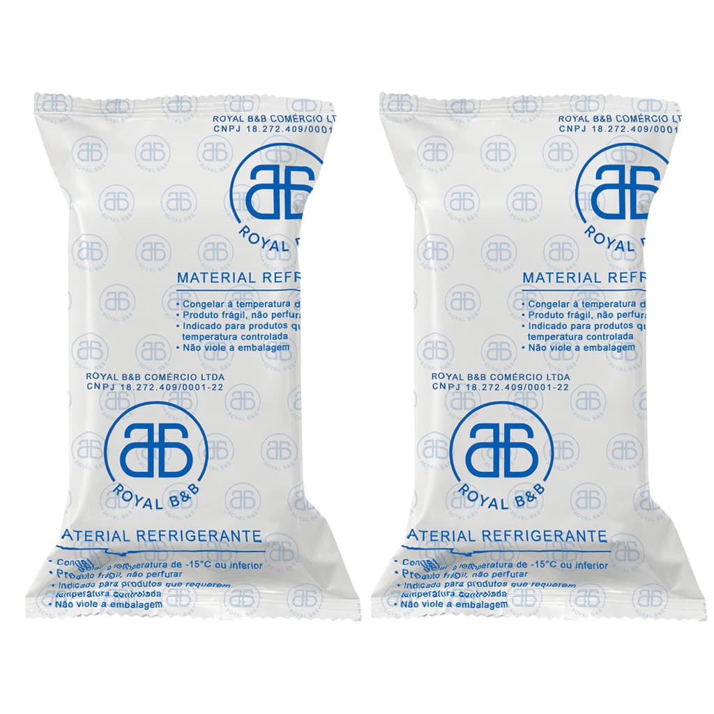 Kit 2 Gelo Artificial Espuma Ice Foam Reutilizável 150g Caixa Térmica Cooler Transporte Alimentos Bebidas Vacinas Açaí