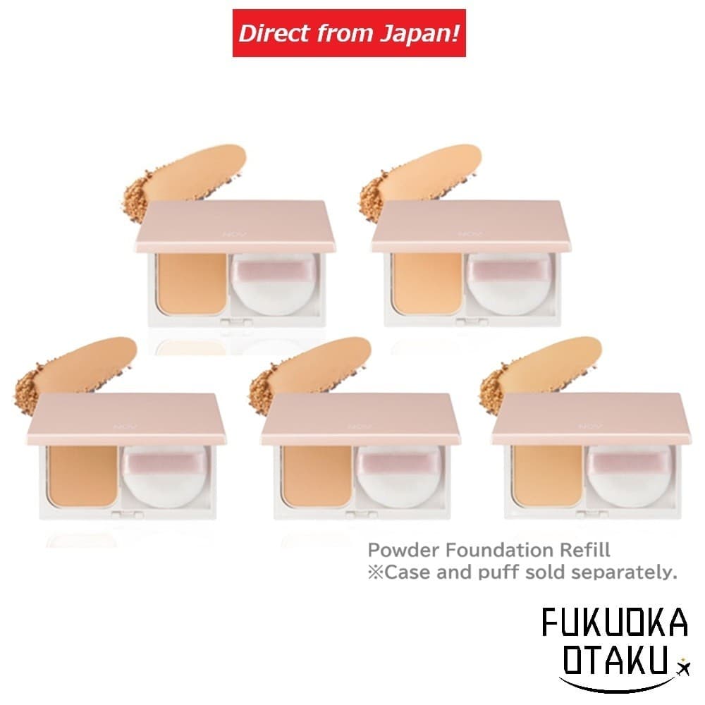 NOV base compacta UV base makeup pele sensível estojo e puff vendidos separadamente Japão【Direto do Japão】