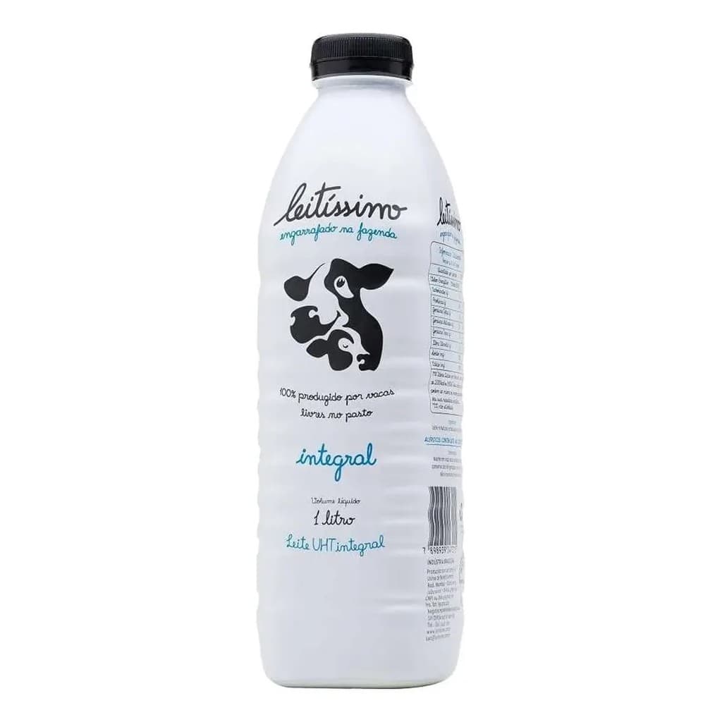 Leite Integral Leitíssimo Uht Kit Com 3 Garrafas De 1l