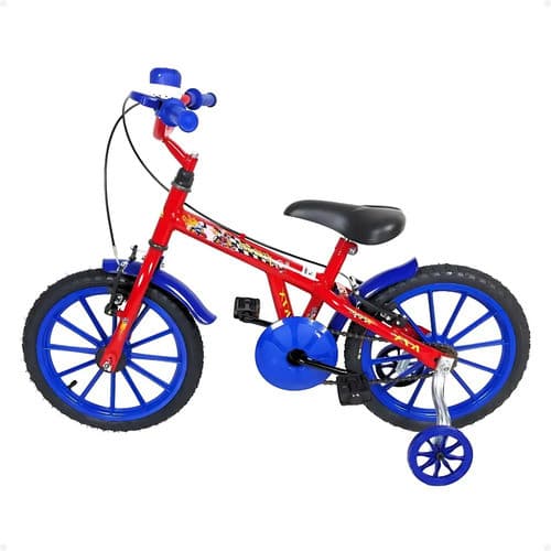 Bicicleta Infantil Passeio Aro 16 Super Herói Vermelha Ktx Freios V-brake Vermelho S