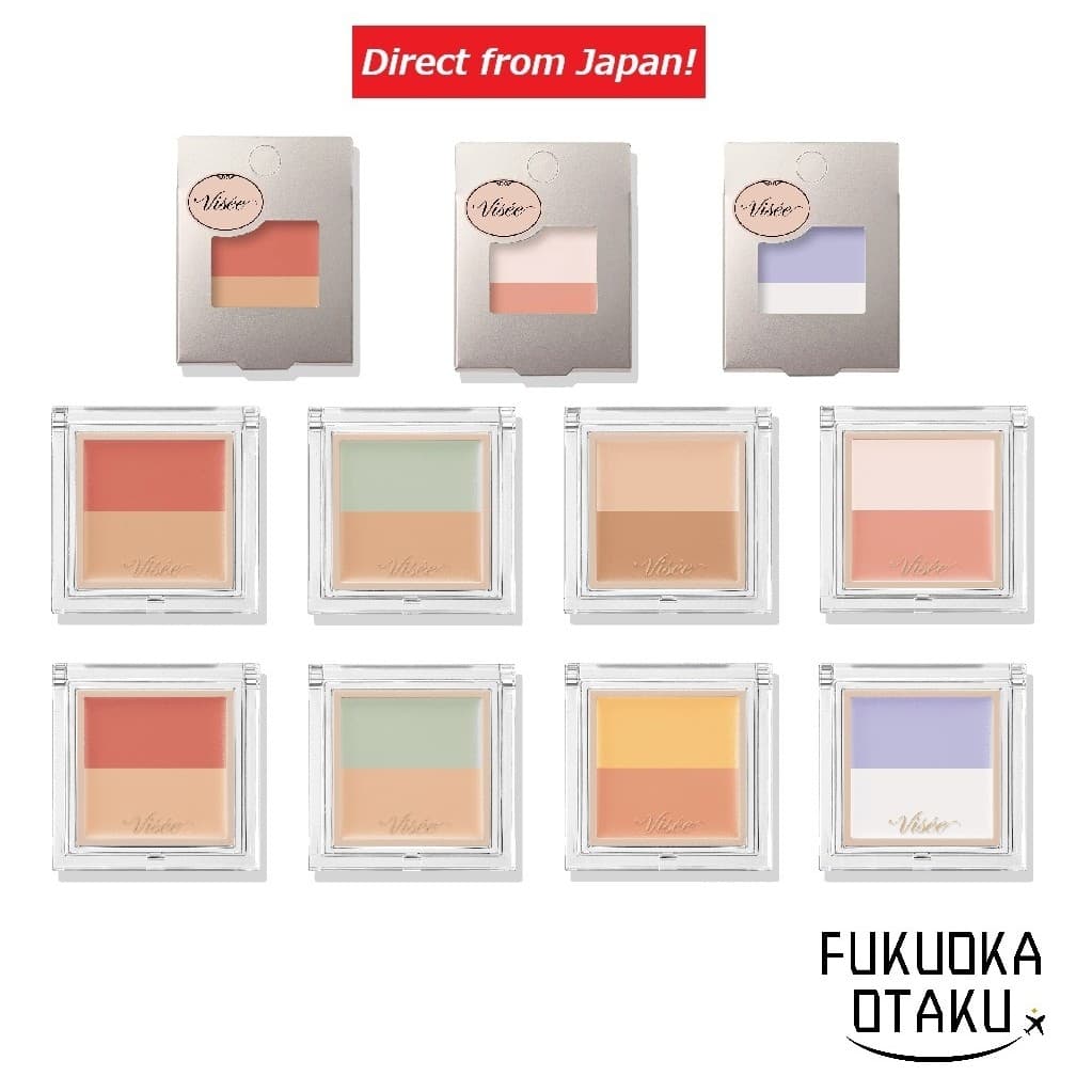 KOSE Visee Color Duo Trick Concealer Corretivo Colorido Olheiras e Manchas Made in Japan【Direto do Japão】