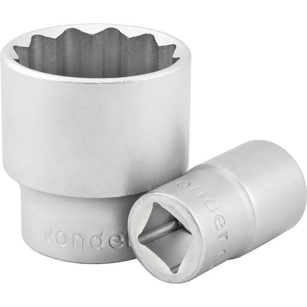 SOQUETE ESTRIADO COM ENCAIXE DE 3/4 POLEGADAS 38MM VONDER