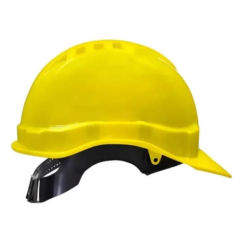 Capacete De Segurança C/ Carneira Obra Proteção Trabalho Epi Cor Amarelo