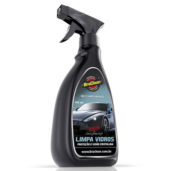 Spray Limpa Vidros Automotivo 500ml Limpa Marca De Dedo E Manchas Leves Uso Residencial Profissional