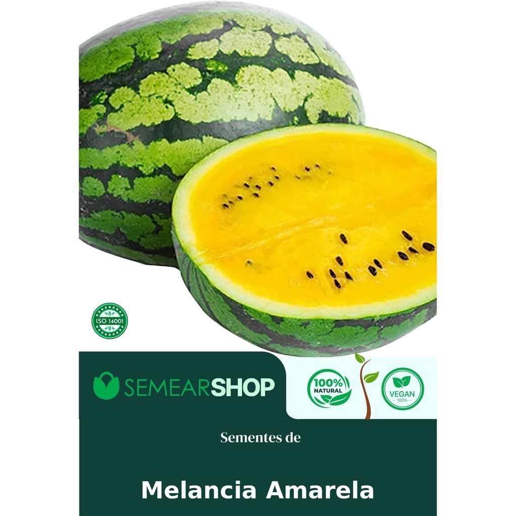 Sementes de Melancia Amarela - Monte Sua Horta!