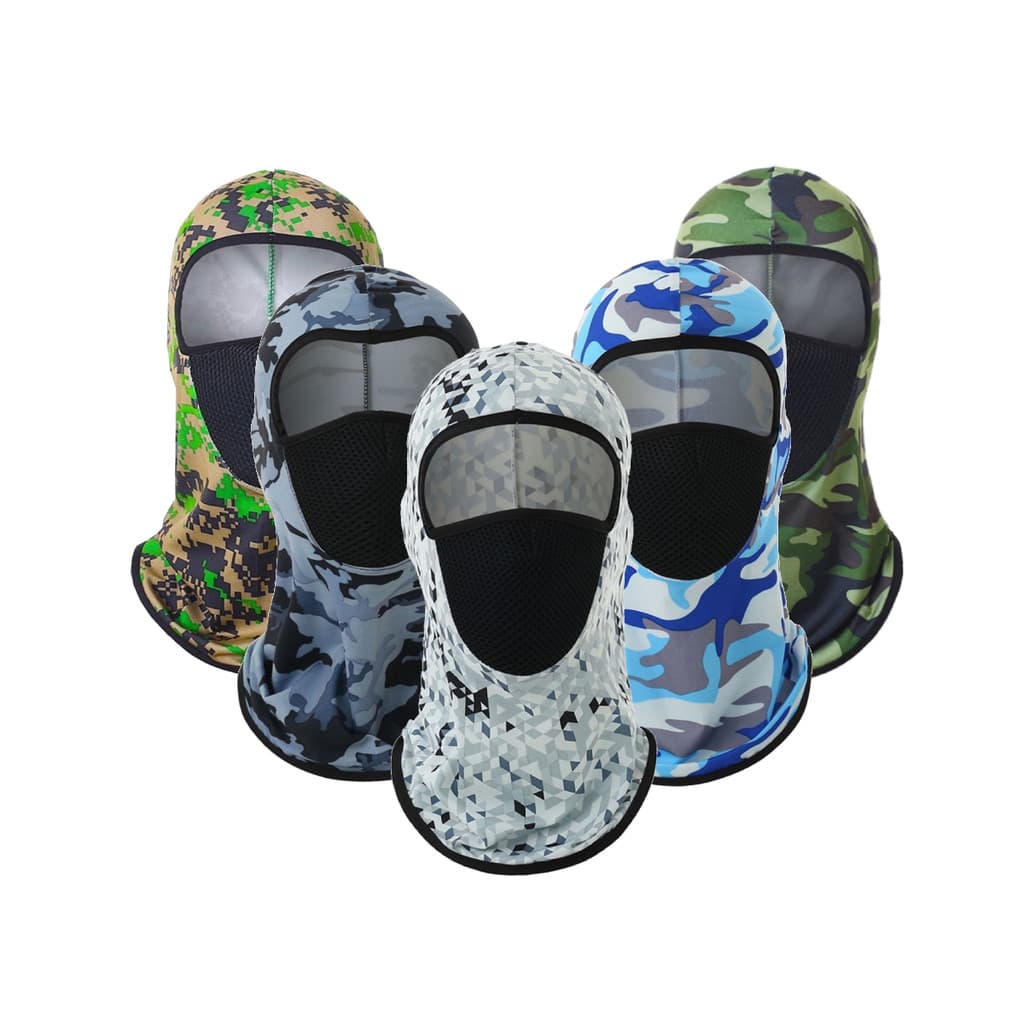 Kit 5 Balaclava Touca Ninja Proteção Moto Bandana Mascara Térmica Toca Bike Frio Paintball Motoqueiro