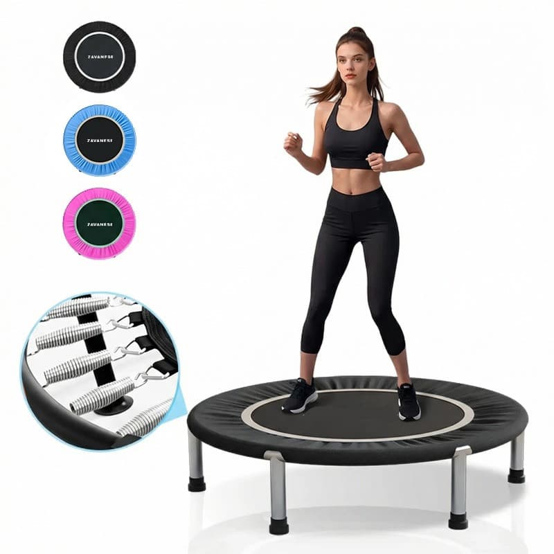 Trampolim Jump Profissional Com Capa Saia Diâmetro 1 M 200kg Mini Reforço Cama Elástica Elastica Academia no Pix