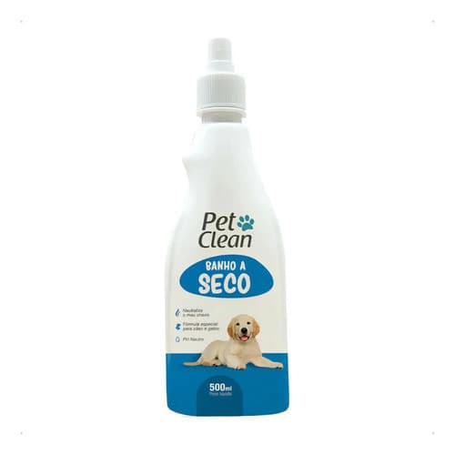 Banho A Seco 500ml Para Cães Gatos Pet Clean Higiene Total