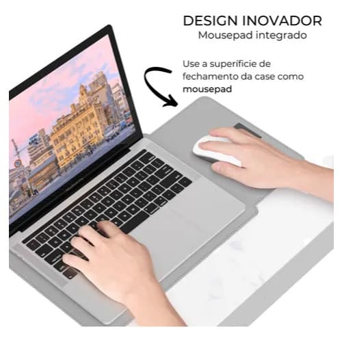 Case Capa Notebook Macbook Em Couro 4 Em 1, 13-16.1 Pol Vendido(s) - 13-14 polegadas