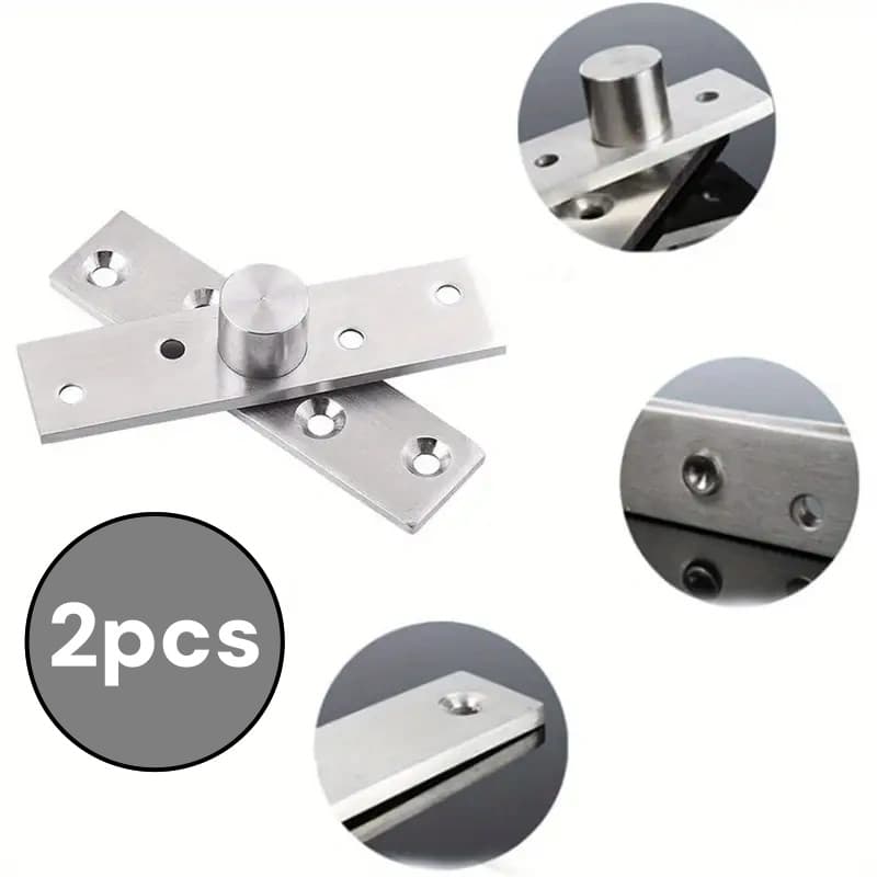 Dobradiça Pivô Pino Porta Pivotante 150kg Pivô Inox 304 duas pares Vendido(s) - Variação:
