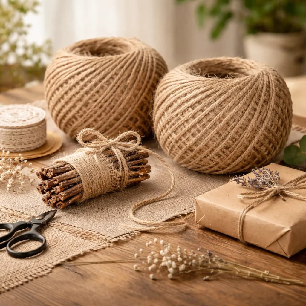 Rolo De Fio Juta Natural 50m 2mm Artesanato Decoração