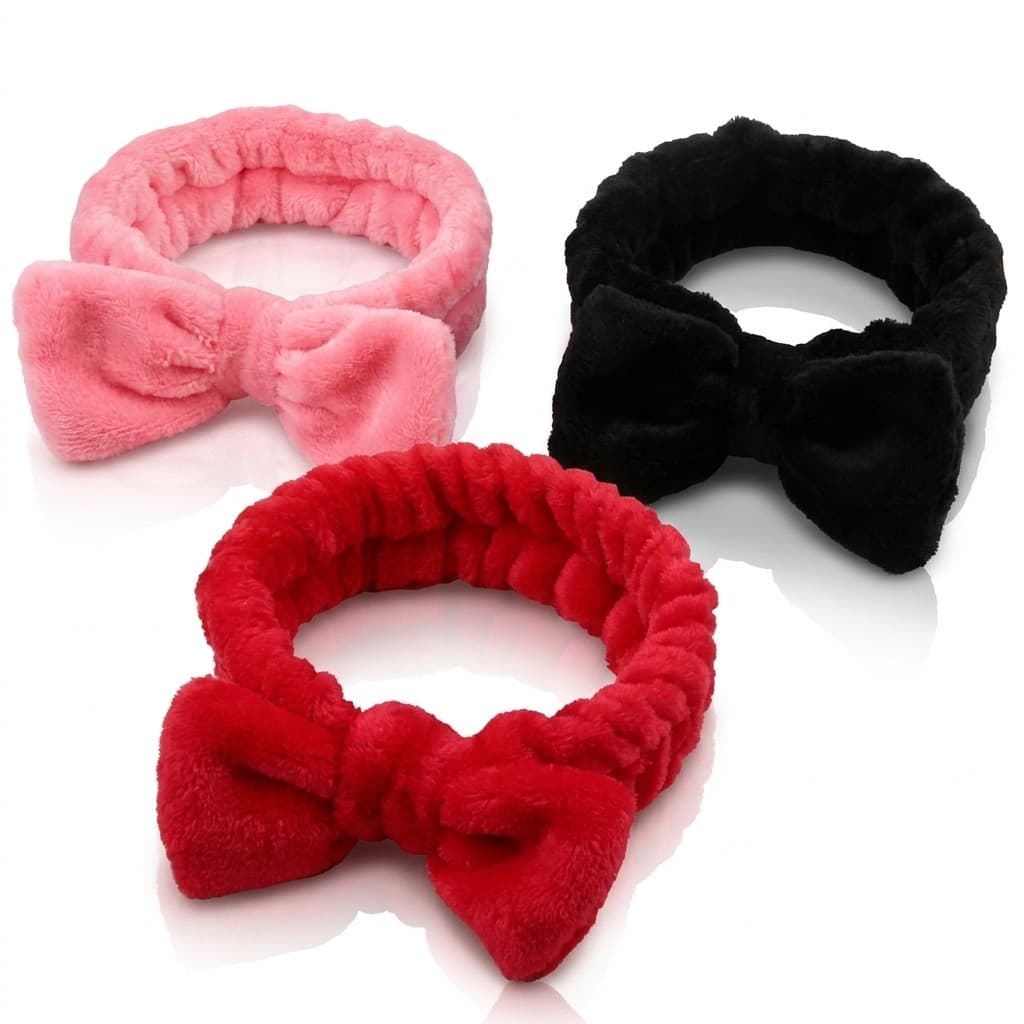 Faixa Cabelo Maquiagem Skincare Lavagem Facial Tiara Ajustavel Macia Lisa Neutra Beleza Spa Mulheres