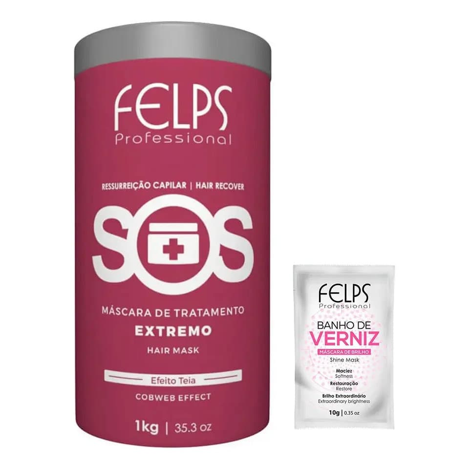 Felps Máscara De Tratamento Sos Ressurreição Capilar 1 Kg